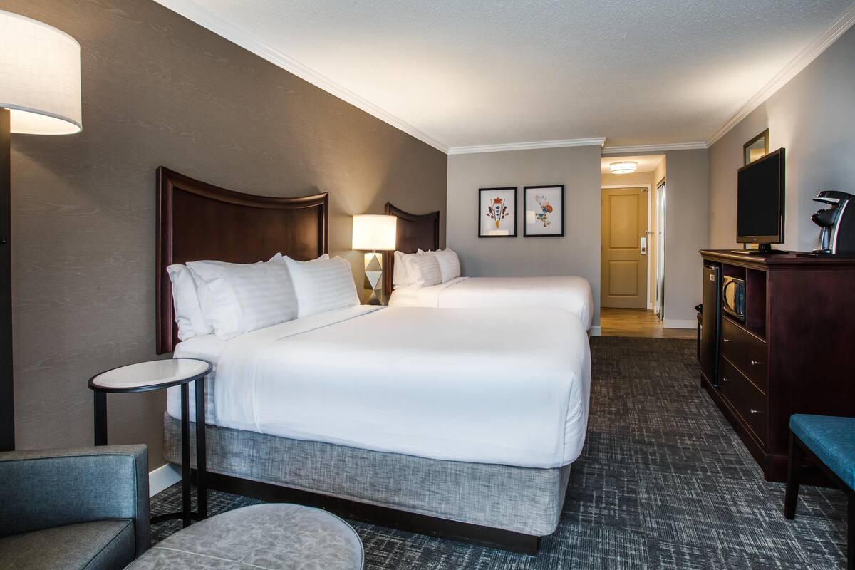 In-room safe, desk, blackout curtains, iron/ironing board