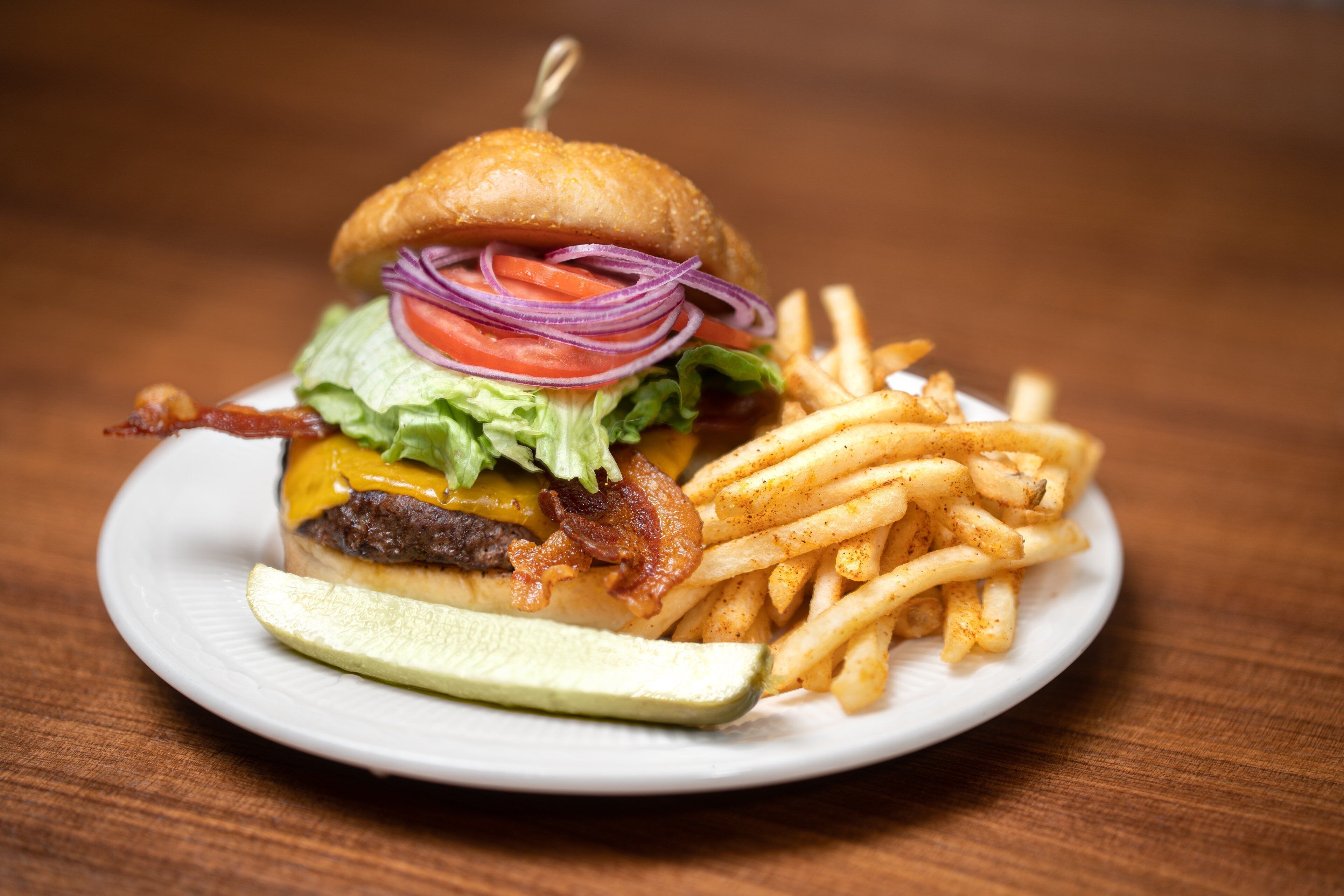 breakfast, lunch, dinner served; american cuisine