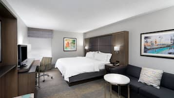 In-room safe, desk, laptop workspace, soundproofing