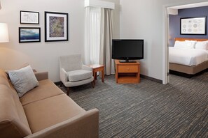 Premium Studio Suite, 2 Bedrooms (Penthouse Suite) | Living area | 40-inch LCD TV with satellite channels, TV, Netflix - Residence Inn by Marriott Lexington (Lexington)