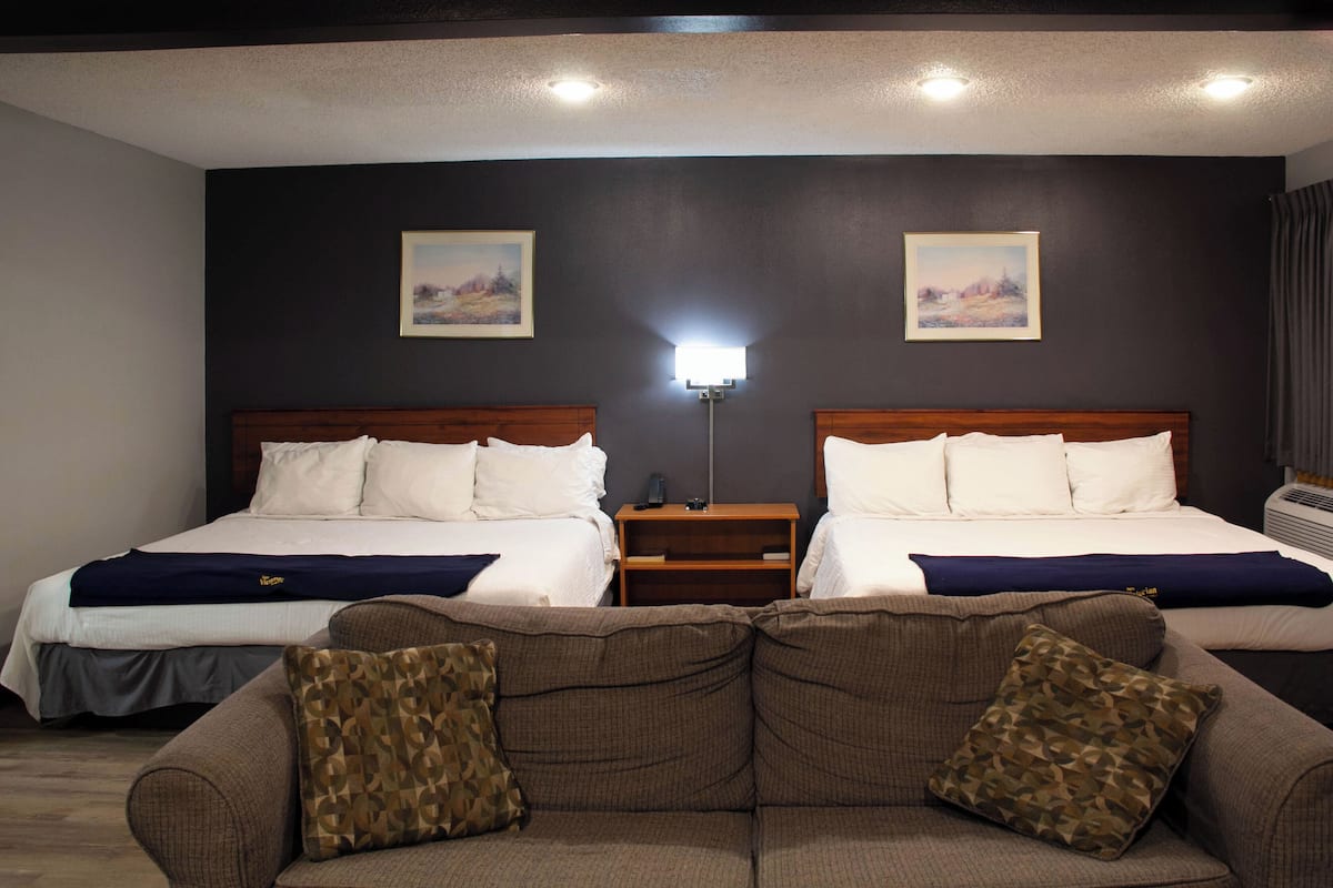 Suite, Multiple Beds (Double King Suite) | Desk, laptop workspace, blackout drapes, iron/ironing board