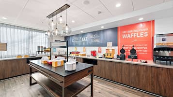 Free daily buffet breakfast