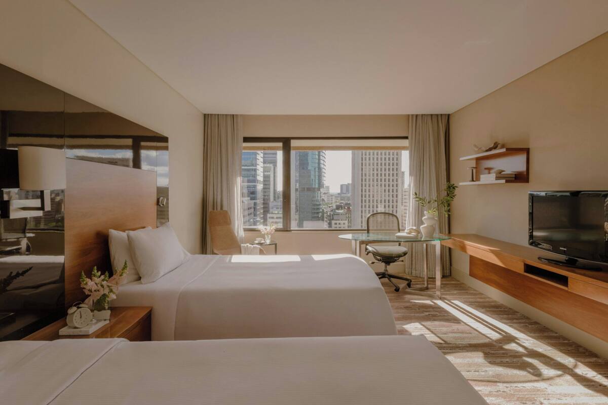 Classic Room, 2 Double Beds, Club lounge access (High Floor) | Premium bedding, minibar, in-room safe, desk