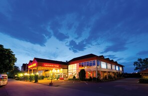 Front of property - evening/night