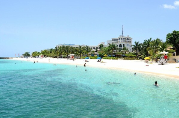 Vlak bij het strand