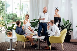 Cocktail bar, garden views, open daily