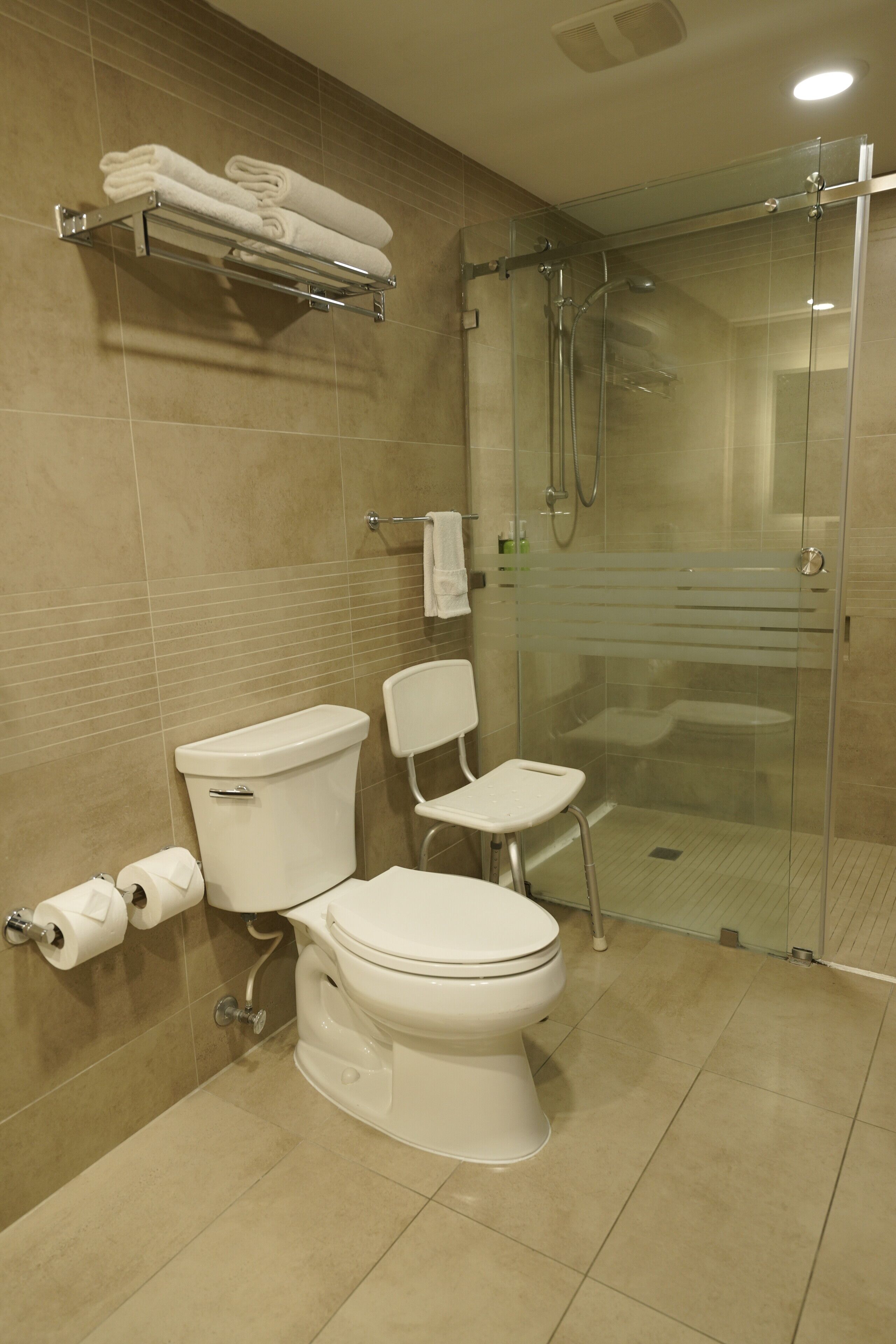Habitación estándar, 1 cama King size, regadera para personas con discapacidad (Mobility Accessible) | Baño