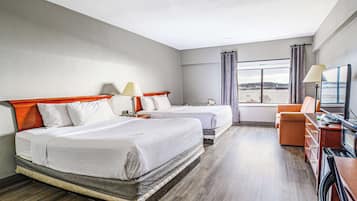 Deluxe Suite, 2 Queen Beds, Non Smoking | Premium bedding, desk, laptop workspace, iron/ironing board