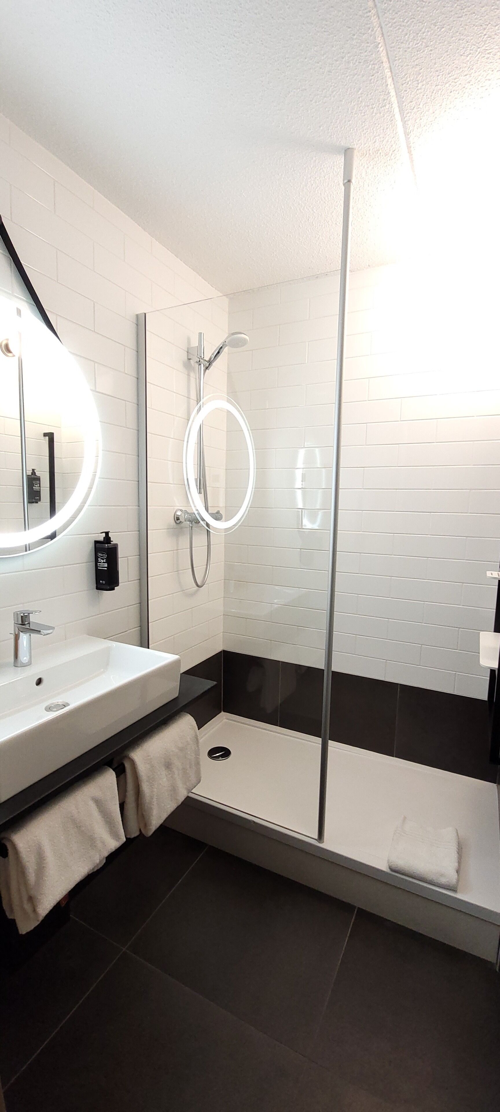 standard double room, 1 double bed | bathroom | shower, eco-friendly toiletries, hair dryer, towels