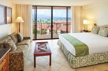 Studio, Kitchen, Resort View | Hypo-allergenic bedding, in-room safe, desk, blackout drapes at Aston Kaanapali Shores