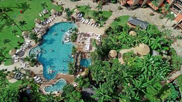 2 outdoor pools, pool umbrellas, sun loungers