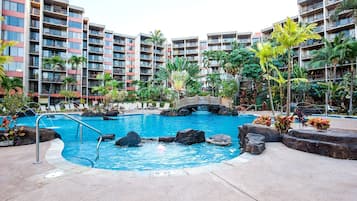 2 outdoor pools, pool umbrellas, sun loungers