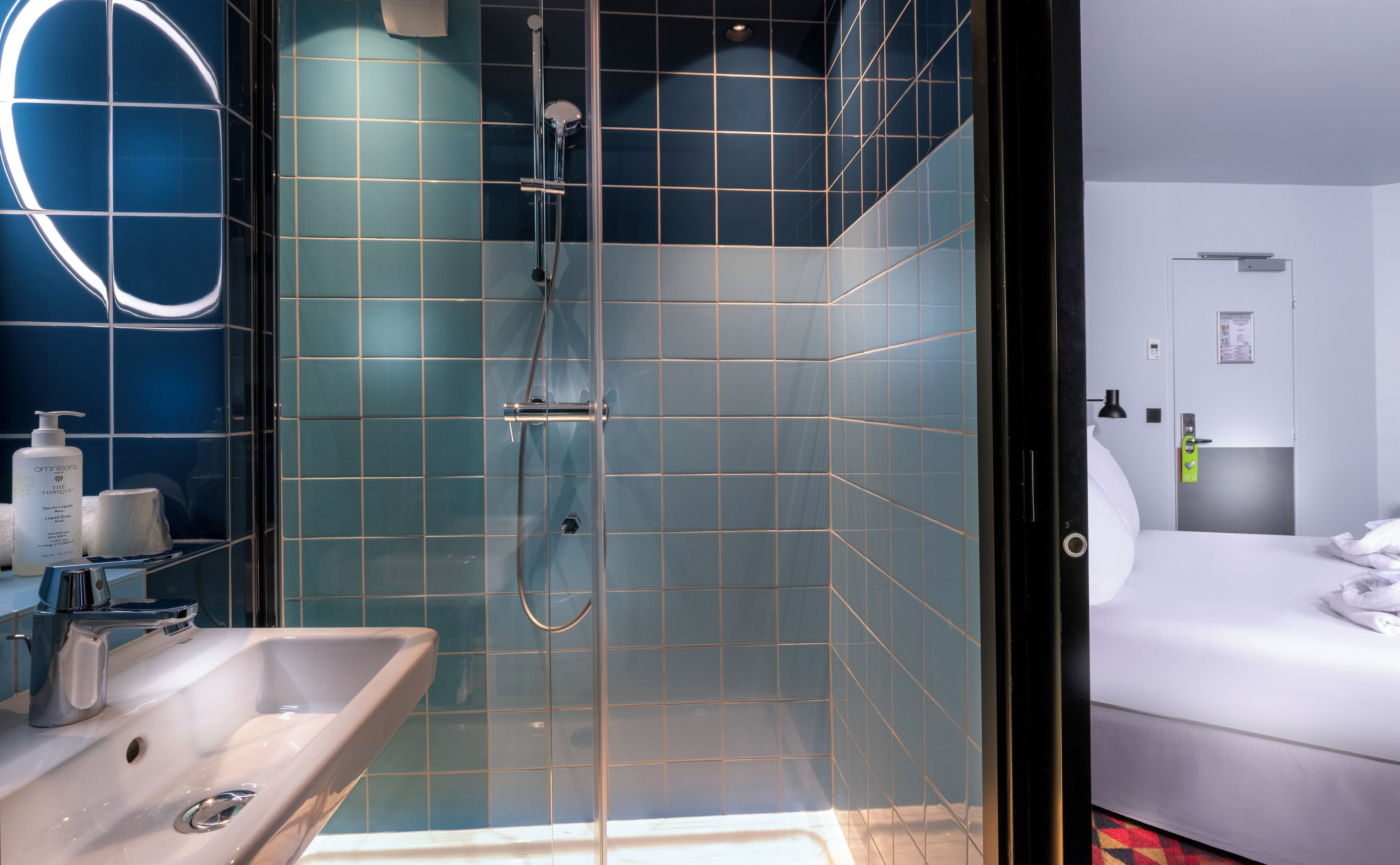 club double room | bathroom | free toiletries, hair dryer, towels