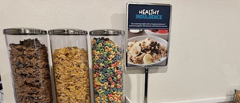 Free daily buffet breakfast