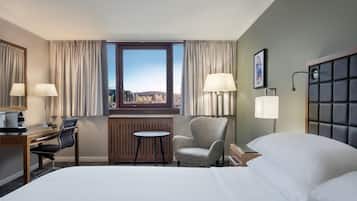 Premium bedding, pillow-top beds, in-room safe, desk