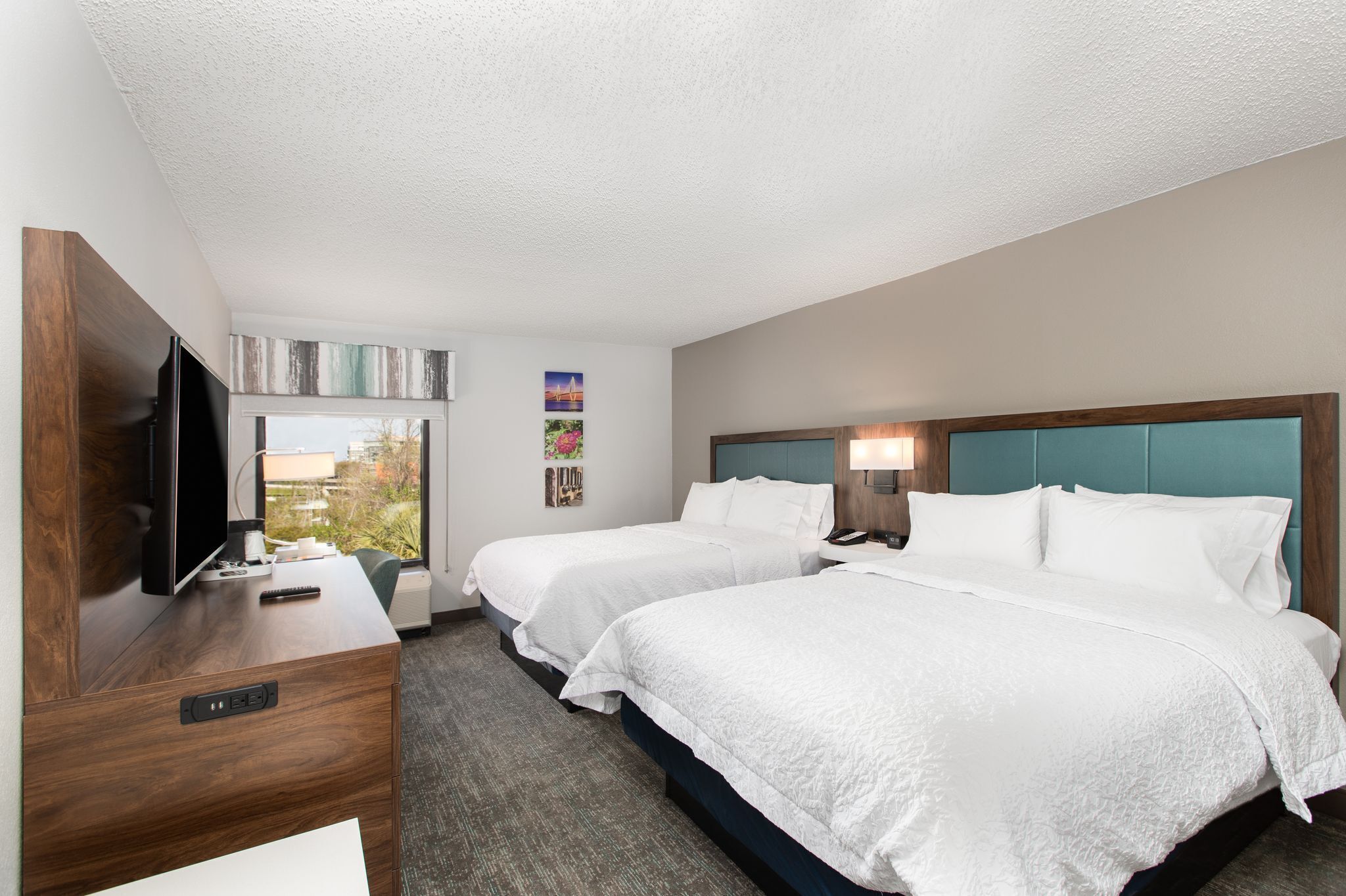 room, 2 queen beds, non smoking | in-room safe, iron/ironing board, free cots/infant beds, free wifi