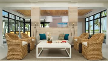 Det finns frukost, lunch och middag