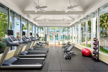 Fitness studio at The Gates Hotel Key West Newly Renovated