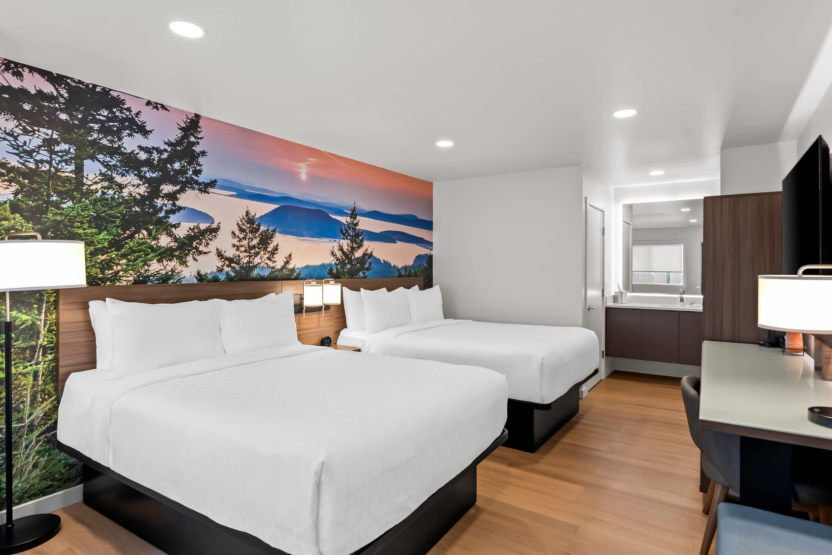 Suite, Multiple Beds, Non Smoking (Efficiency) | In-room safe, desk, laptop workspace, iron/ironing board