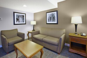 Superior Room, 1 King Bed with Sofa bed, Non Smoking | Living area | 55-inch LCD TV with cable channels, TV - Hampton Inn Richmond West Innsbrook (Glen Allen)