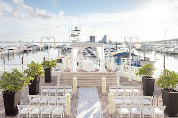 Banquet hall at Miami Marriott Biscayne Bay