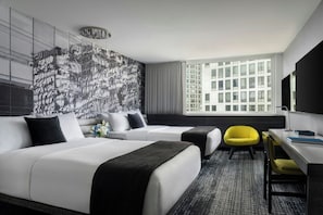 Room, 2 Double Beds, City View