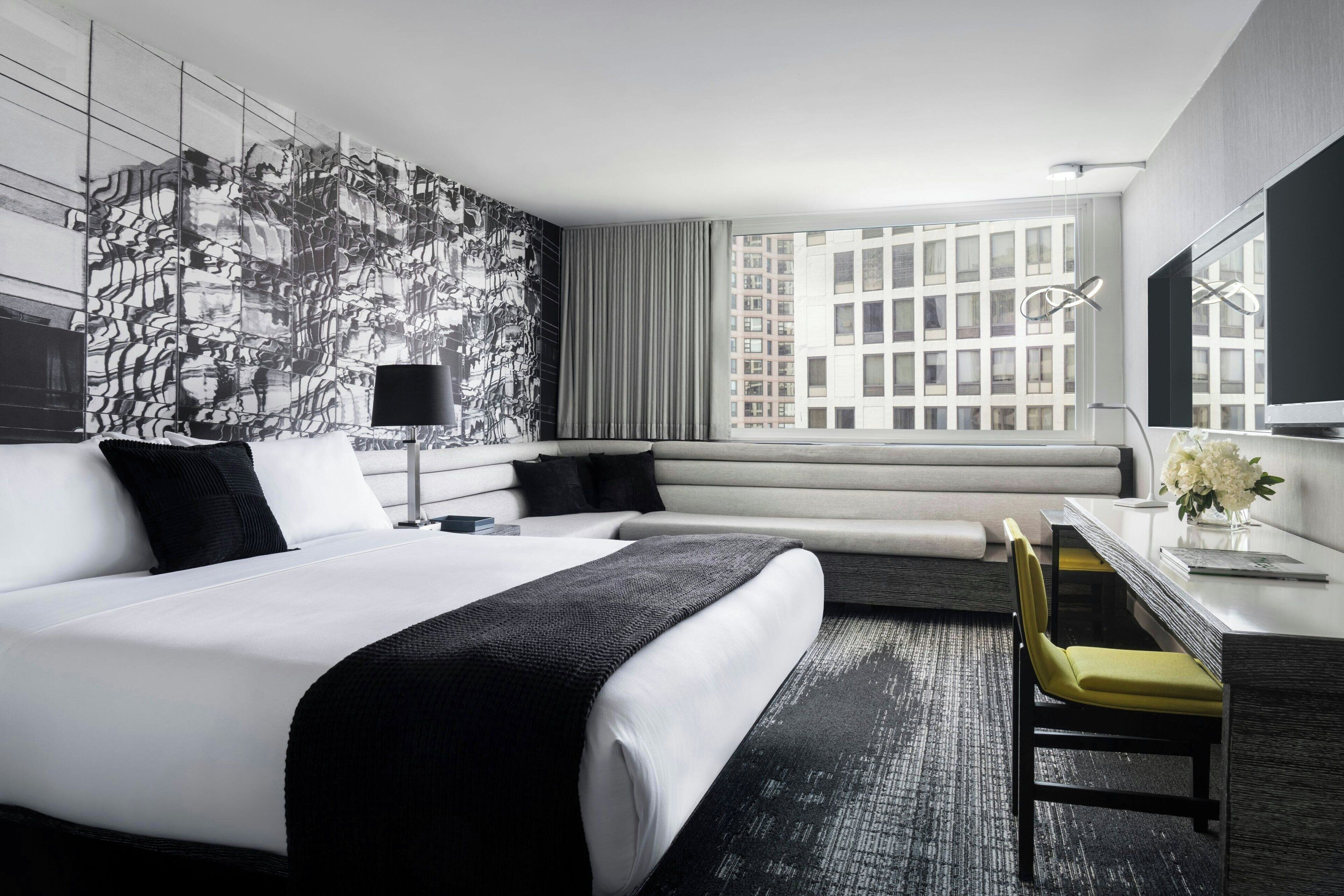 Premium bedding, down duvets, pillow-top beds, in-room safe