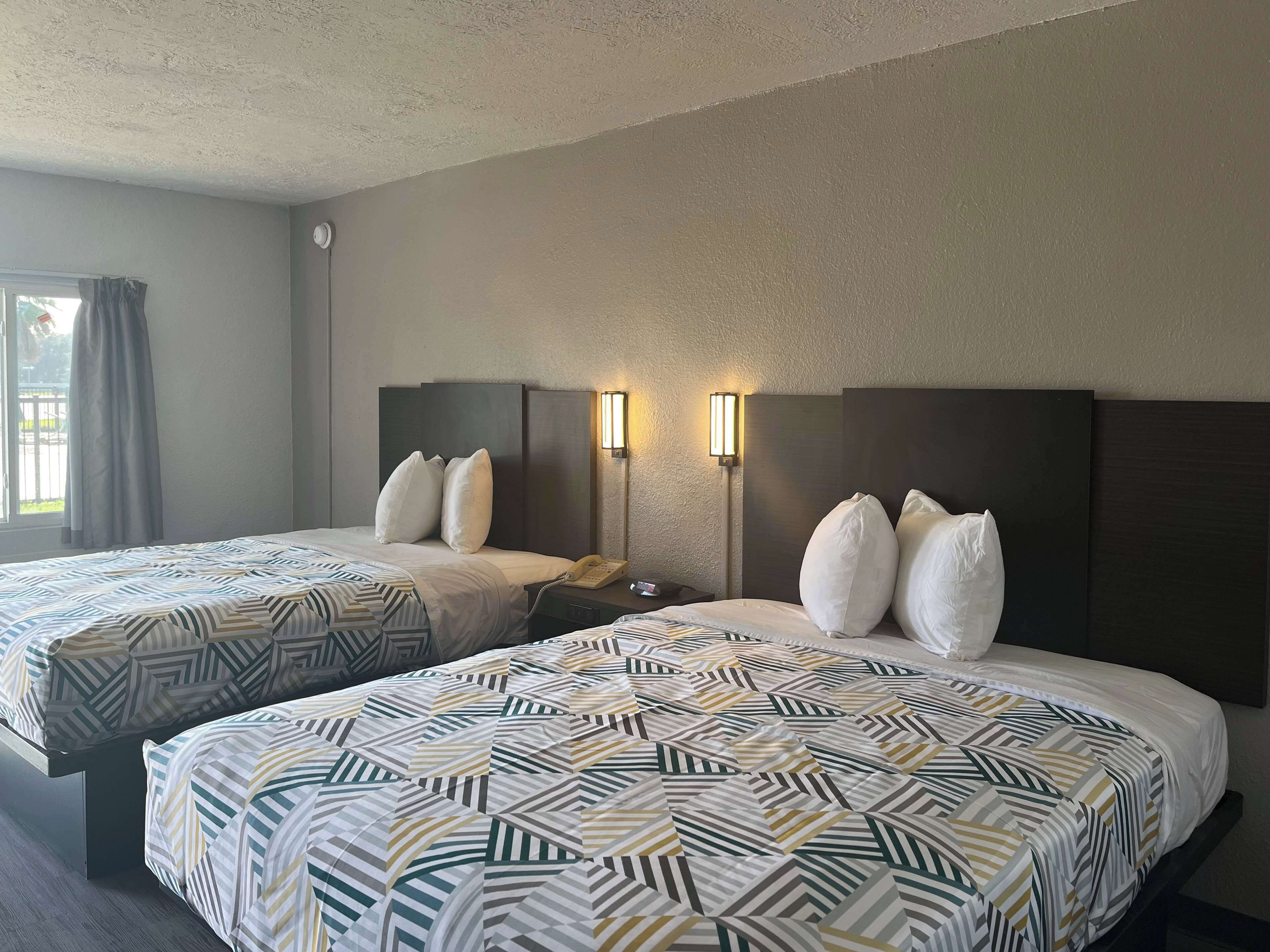 Blackout drapes, iron/ironing board, free WiFi, bed sheets