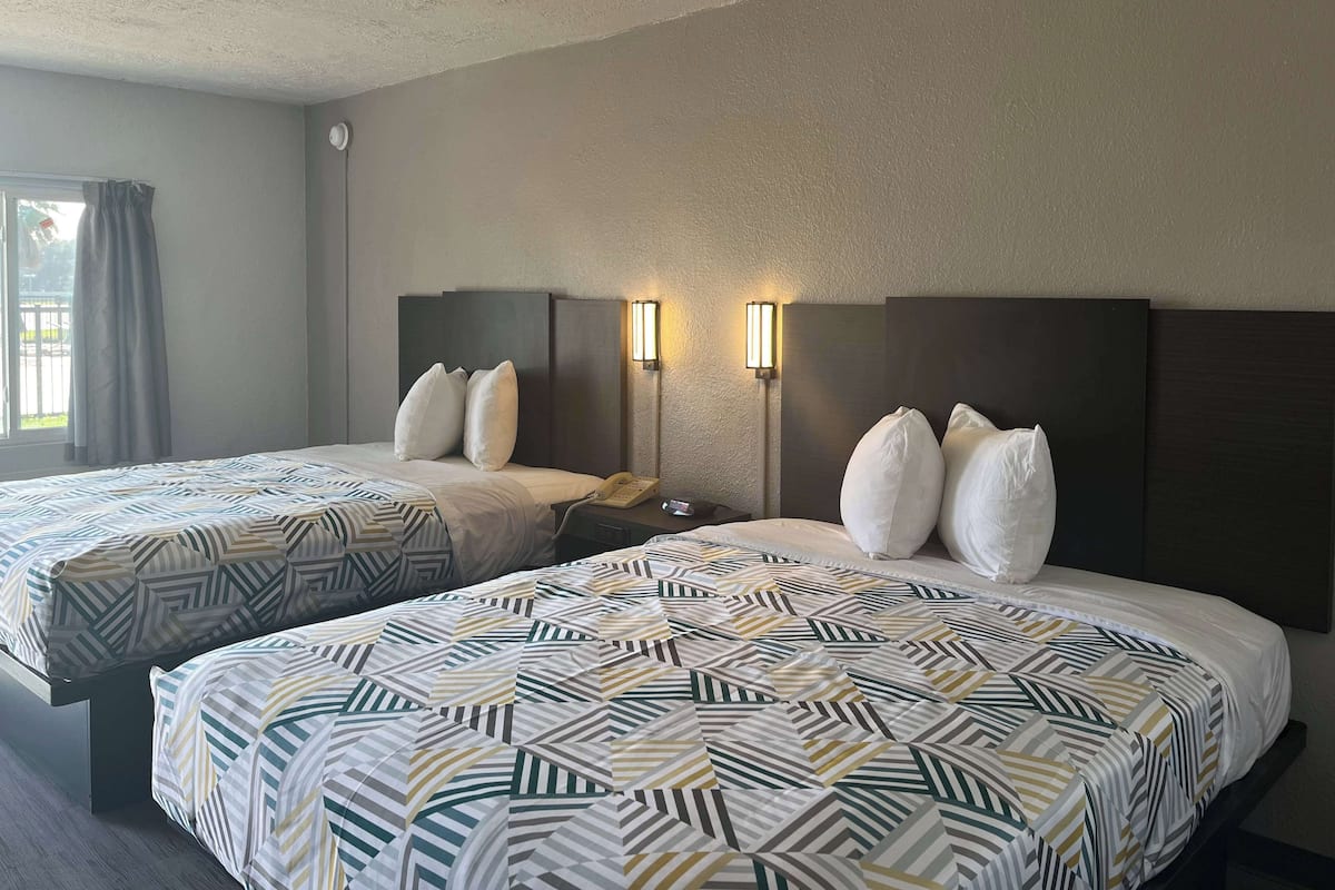 Blackout drapes, iron/ironing board, free WiFi, bed sheets