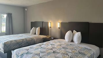 Blackout curtains, iron/ironing board, free WiFi, bed sheets