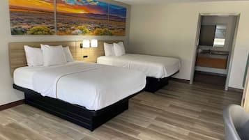 Egyptian cotton sheets, premium bedding, down duvets, pillow-top beds