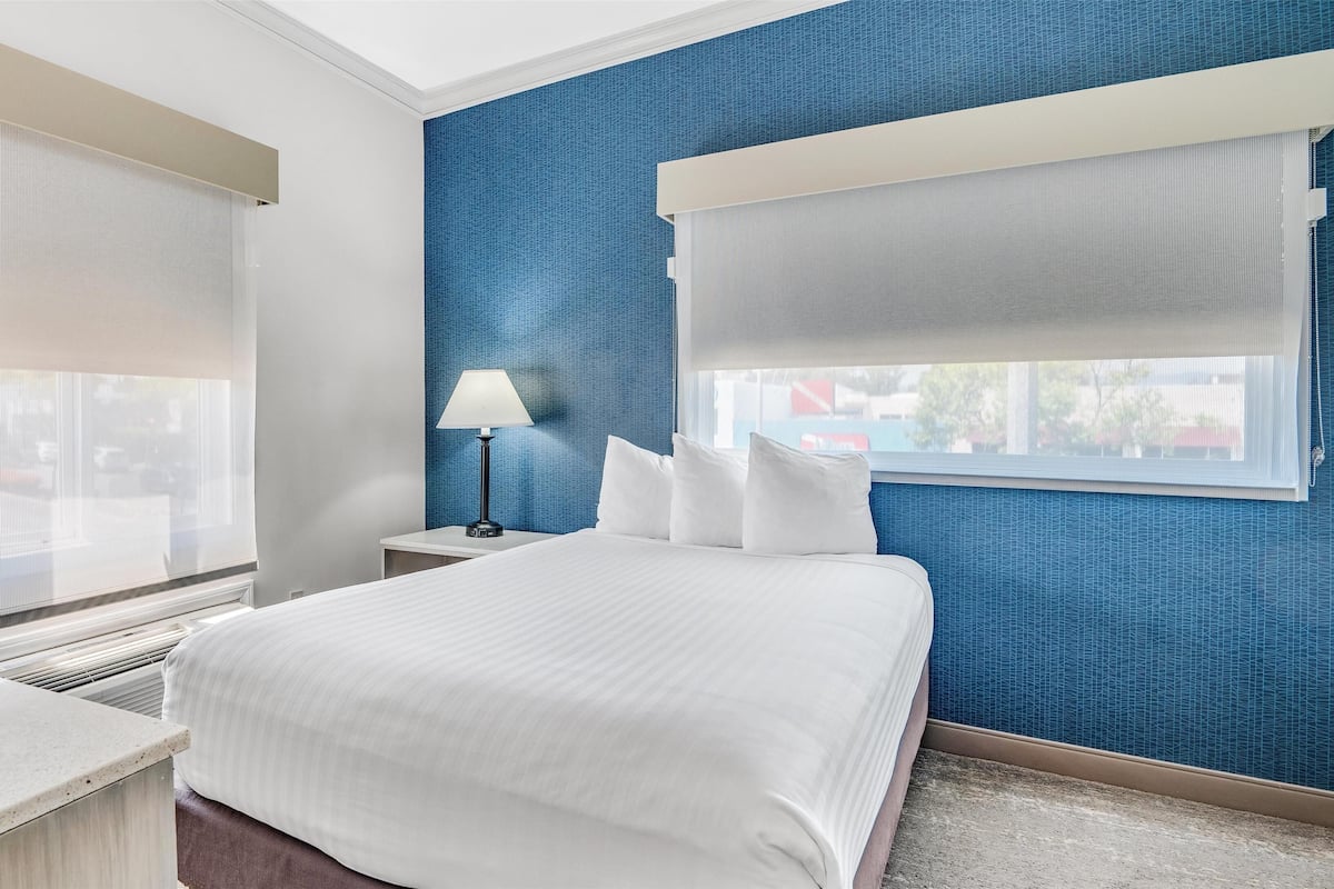Suite, 2 Double Beds, Non Smoking, Refrigerator & Microwave | Pillow-top beds, desk, laptop workspace, blackout curtains