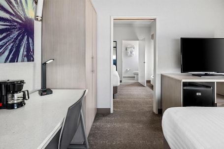 Suite, 2 Double Beds, Non Smoking, Refrigerator & Microwave | Pillowtop beds, desk, laptop workspace, blackout drapes