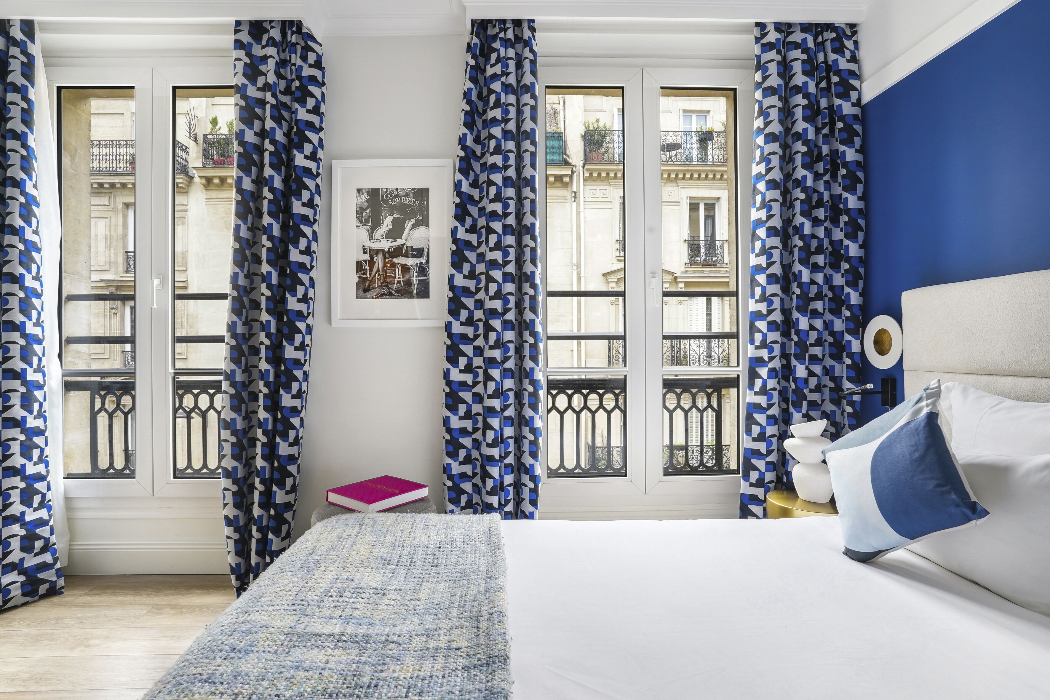 premium double room | in-room safe, desk, laptop workspace, soundproofing