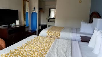 Premium bedding, pillowtop beds, in-room safe, desk