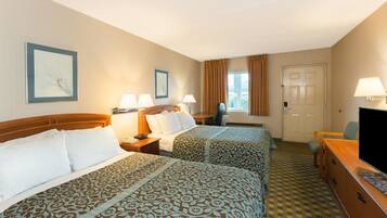 Habitació doble, 2 llits dobles | Roba de llit d'alta qualitat i matalassos amb encoixinament addicional