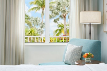 Hotel room view looking out at Hilton Garden Inn Key West / The Keys Collection