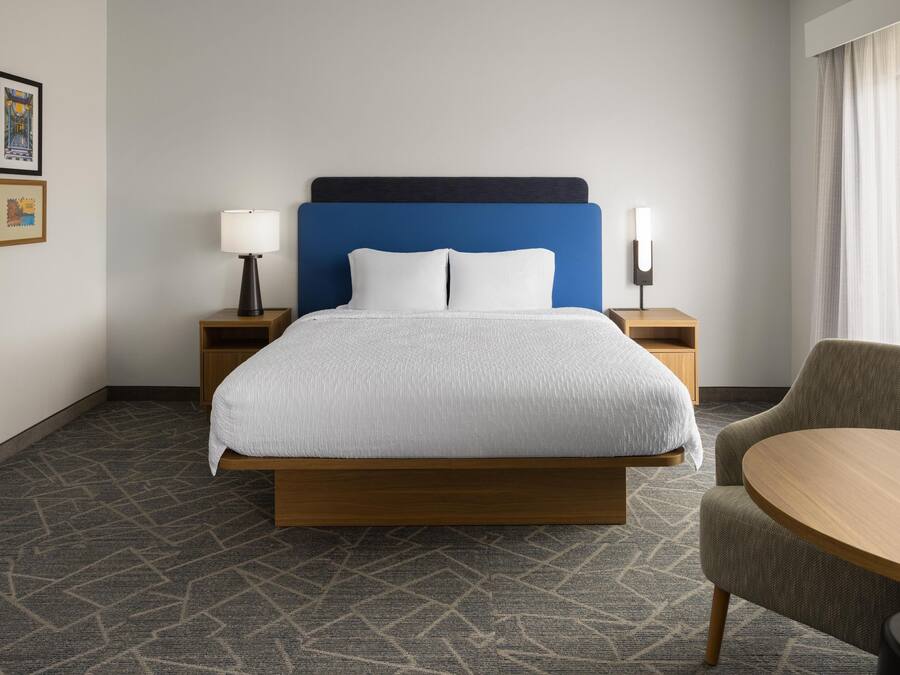 Down duvets, desk, blackout curtains, iron/ironing board