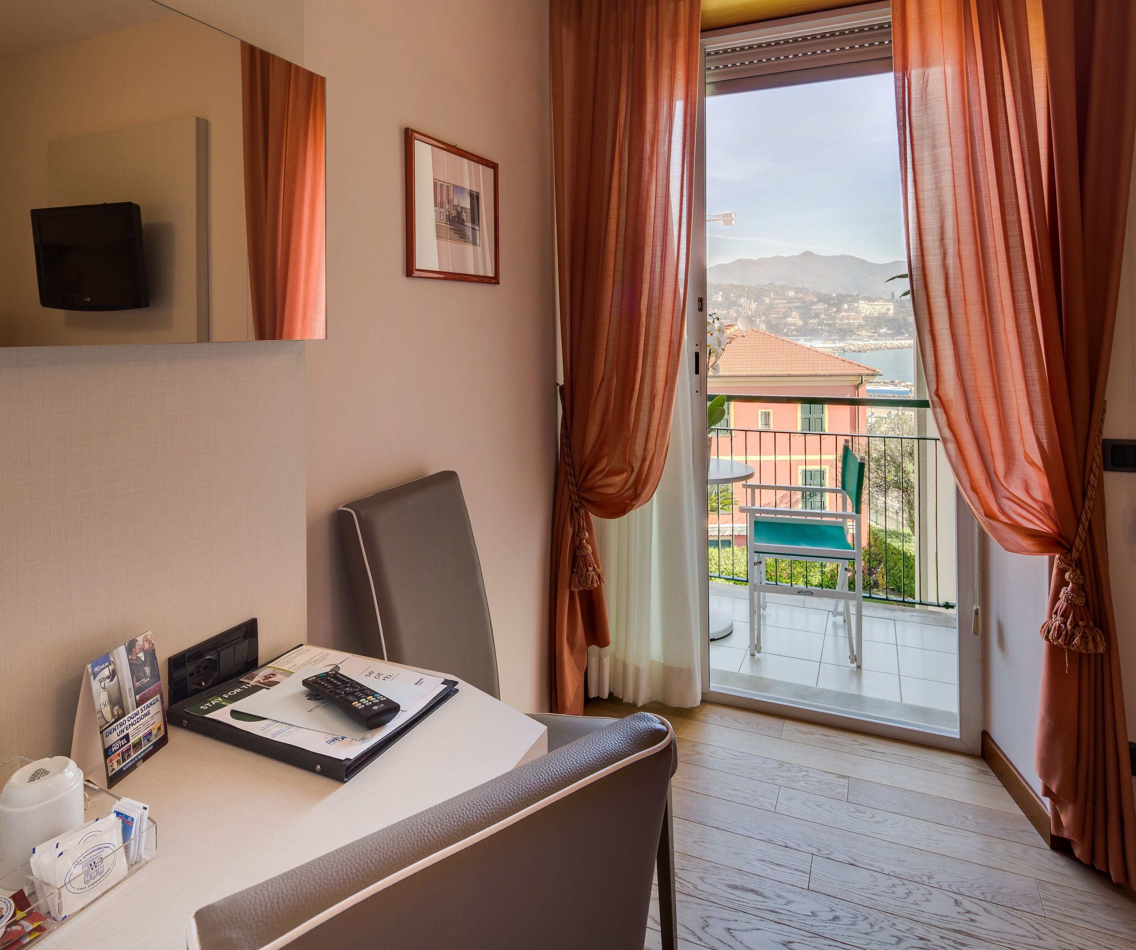 superior room, 1 queen bed, non smoking, partial sea view (converts to 2 twin beds) | view from room