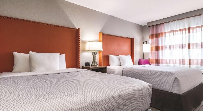 Premium bedding, desk, blackout drapes, iron/ironing board