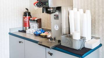 Free daily self-serve breakfast