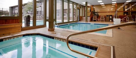 Indoor pool, seasonal outdoor pool
