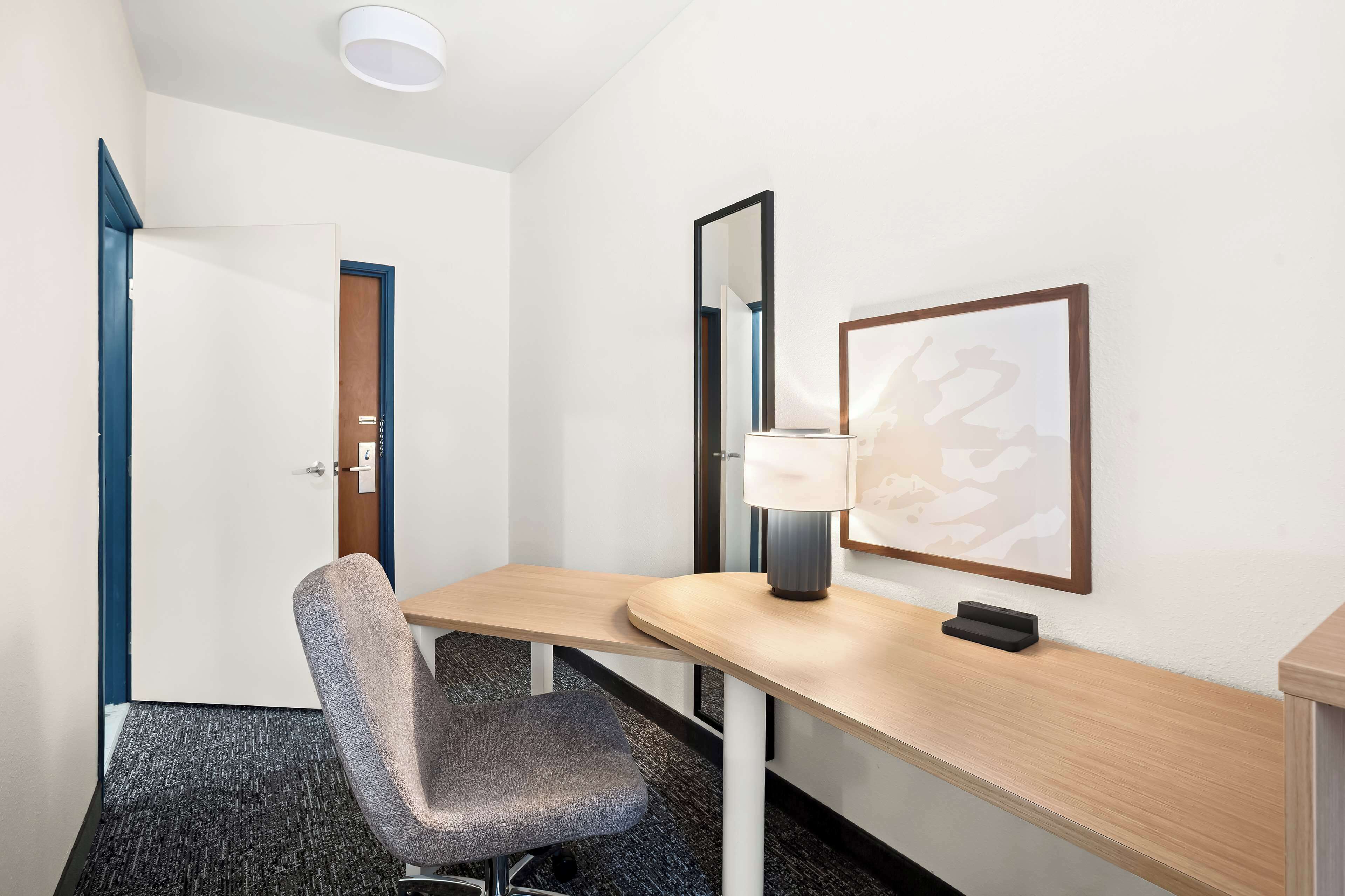 desk, blackout curtains, iron/ironing board, free wifi