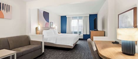 Zimmer, 1 King-Bett und Schlafsofa