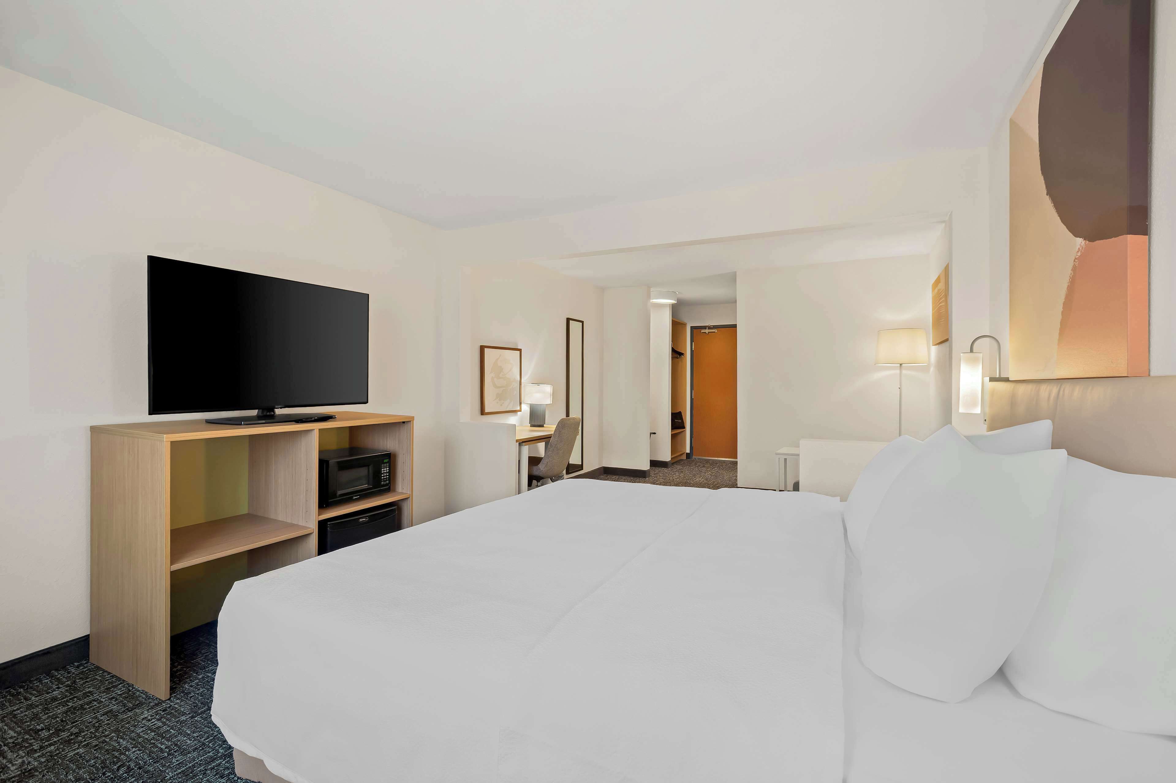 room, 1 king bed with sofa bed | desk, blackout curtains, iron/ironing board, free wifi