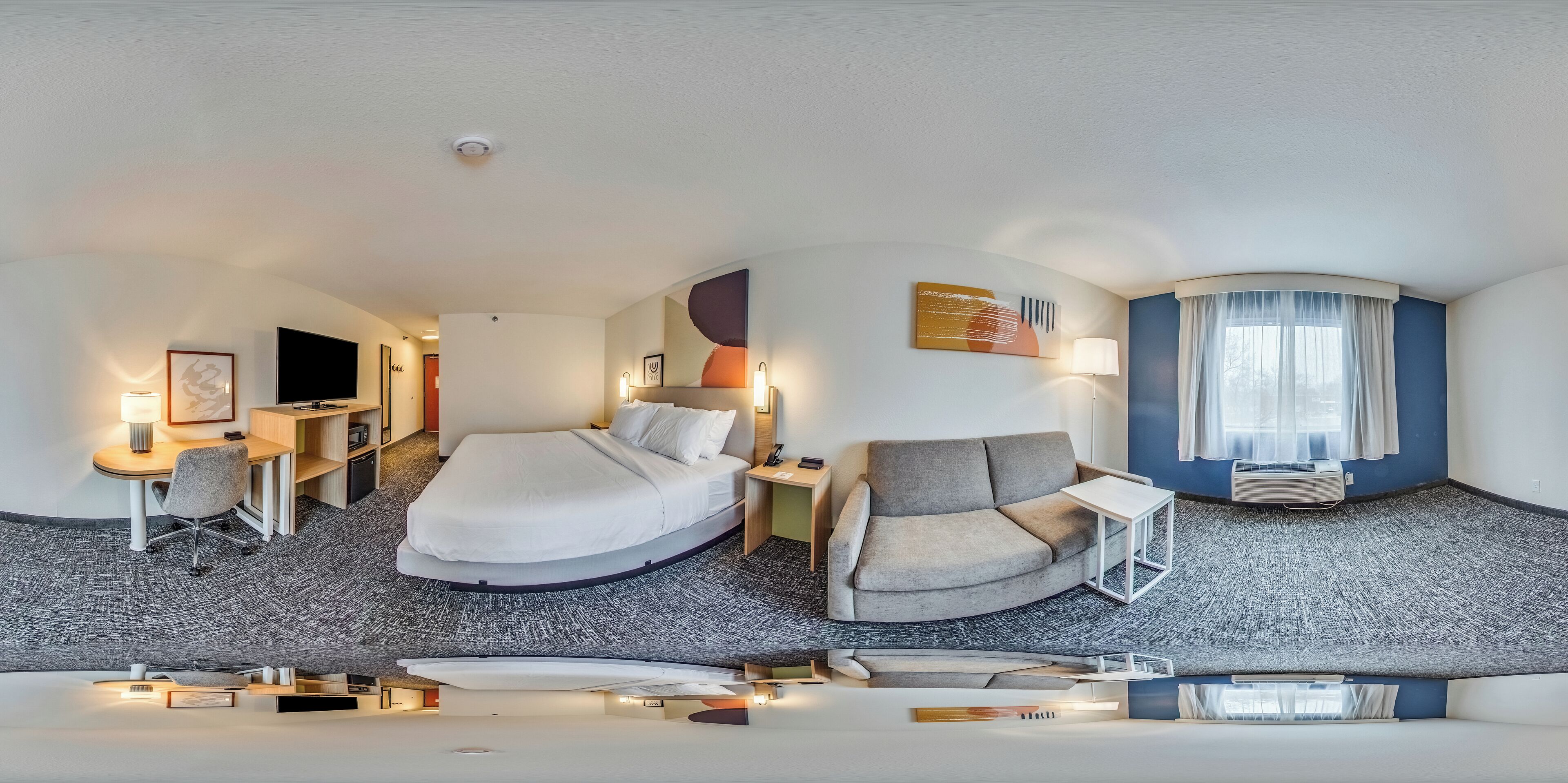 room, 1 king bed with sofa bed | desk, blackout curtains, iron/ironing board, free wifi