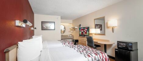 Deluxe Room, 2 Double Beds (Smoke Free) | In-room safe, desk, blackout drapes, cribs (free)