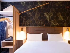 Chambre Standard, 1 lit double | Literie de qualité supérieure, bureau, rideaux occultants