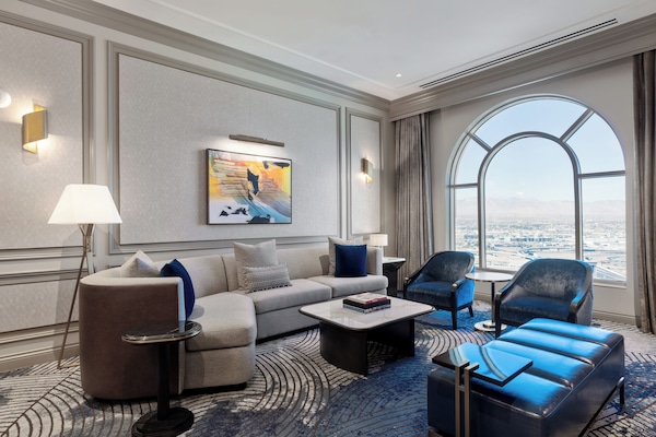 Newly Remodeled Grand One Bedroom King Suite City View | Egyptian cotton sheets, premium bedding, down comforters, pillowtop beds