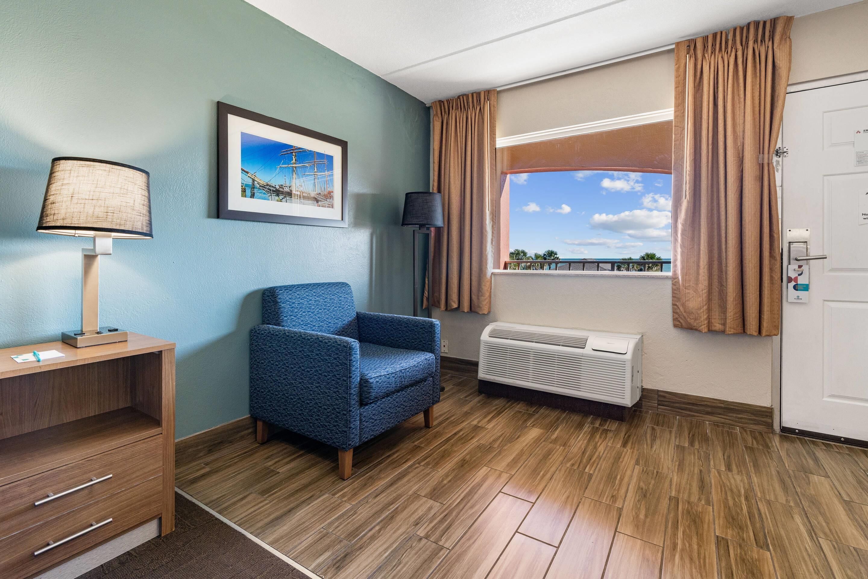 Desk, blackout curtains, iron/ironing board, free WiFi